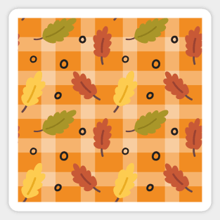 Cozy Fall Season Pattern Sticker